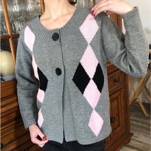 EUC BFA two button cardigan